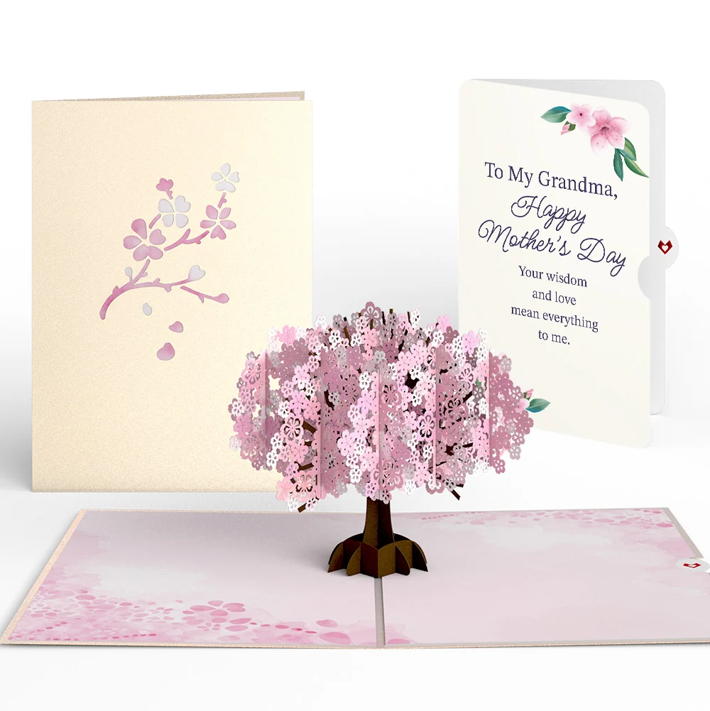 Lovepop Cherry Blossom Mother's Day Pop-Up Card and Sentiment Set for Grandma