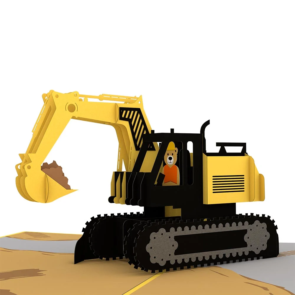 Lovepop Excavator Father's Day Pop-Up Card and Trophy Lawn Care Sentiment Set - Image 3
