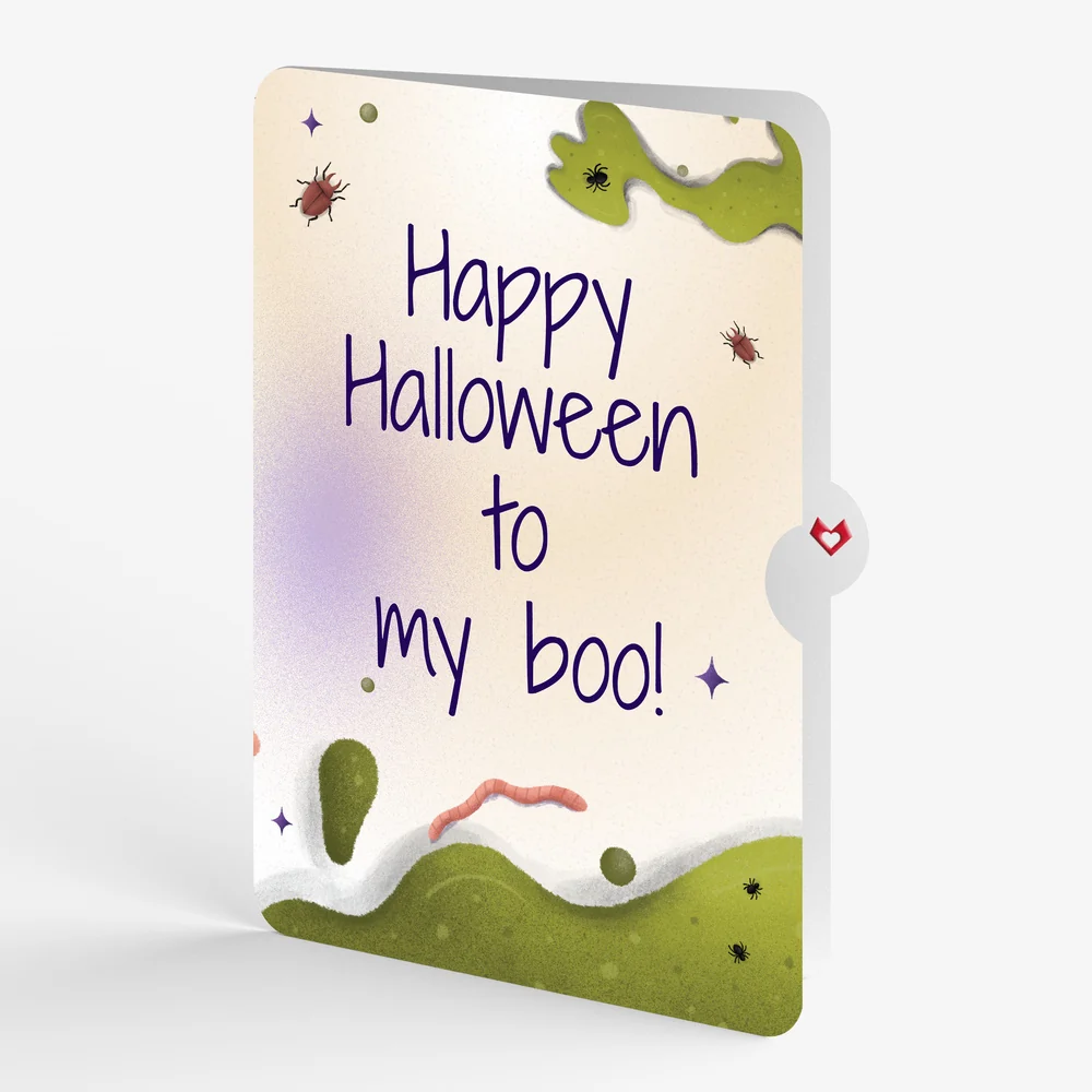 Lovepop Keep it Creepy Halloween Skull Music and Light Pop-Up Card and My Boo Sentiment Set Candle - Image 4