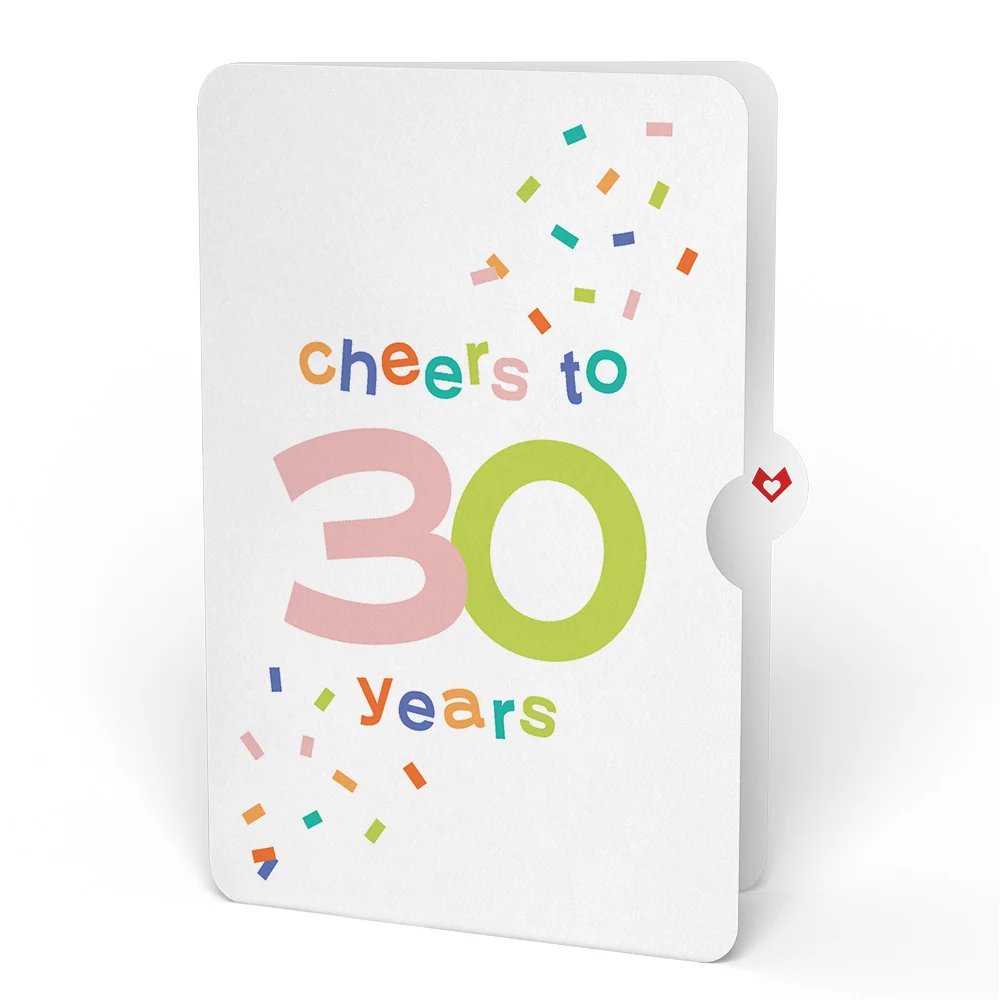 Lovepop Sweet 30th Birthday Wishes Bouquet and Confetti Cake Sentiment Set Vase - Image 4
