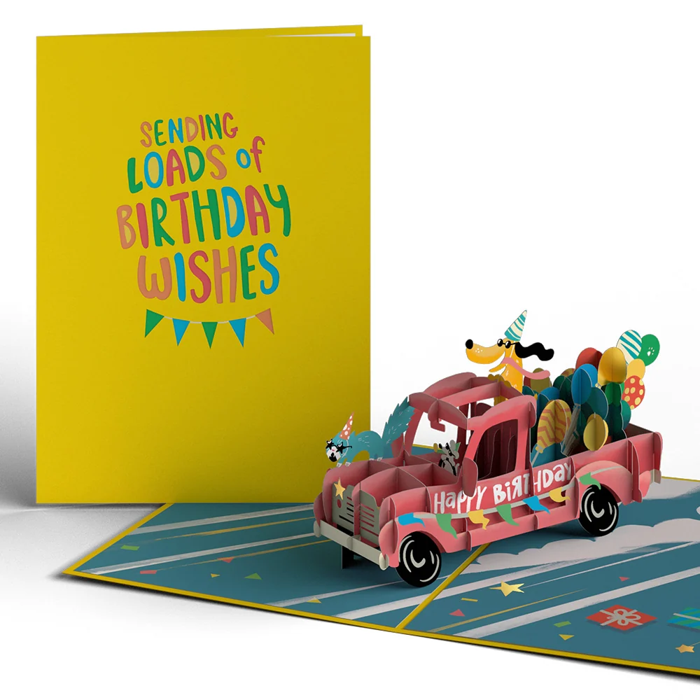 Lovepop Birthday Truck Pop-Up Card