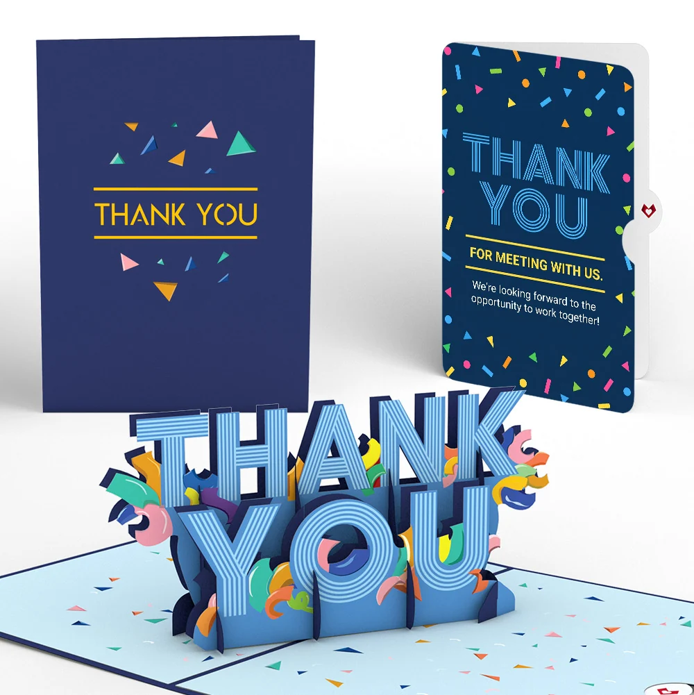 Lovepop Thank You Confetti Pop-Up Card and Great Connecting With You Sentiment Set