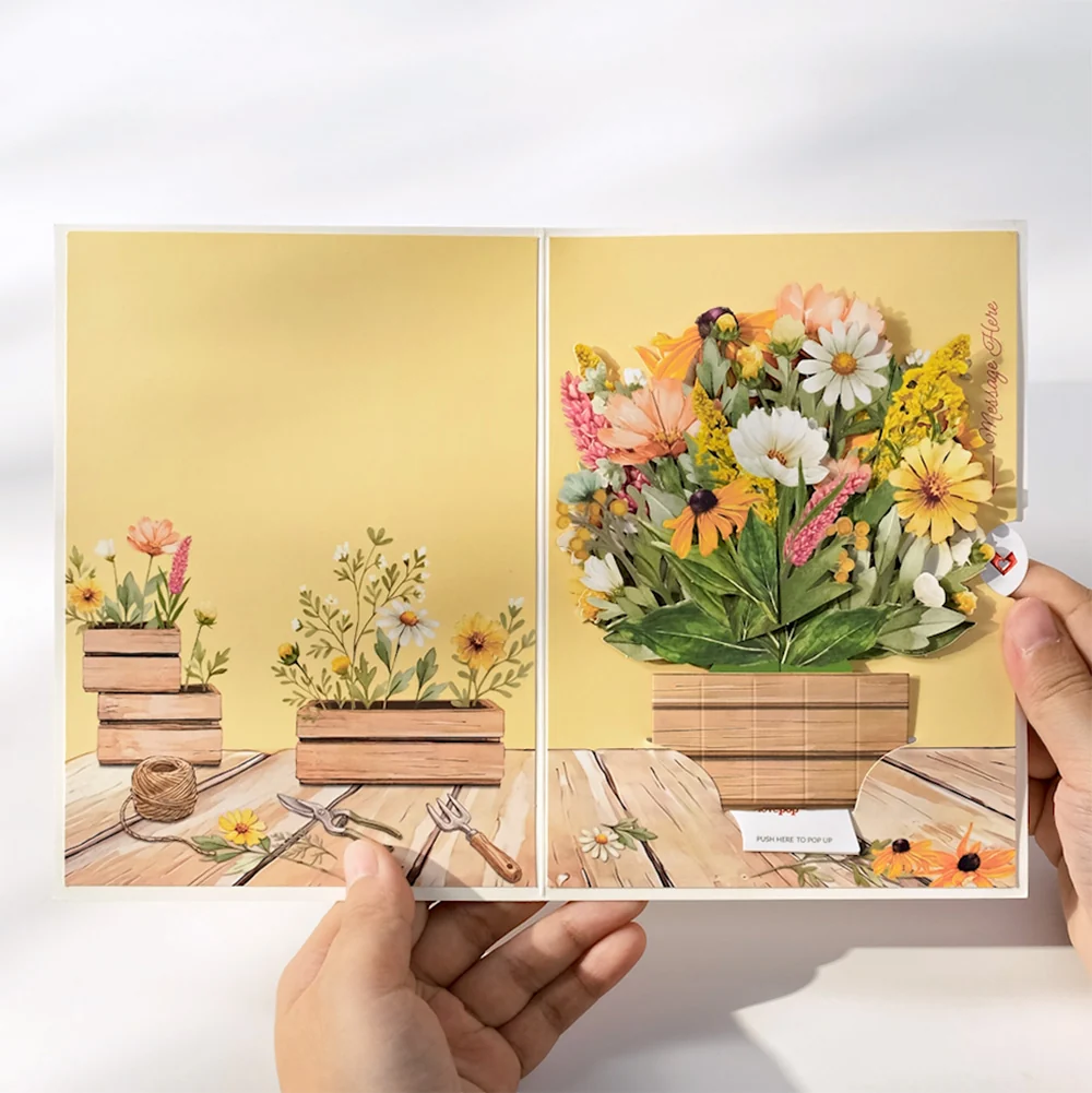 Lovepop Birthday Wildflowers Card with Mini Bouquet - Image 4