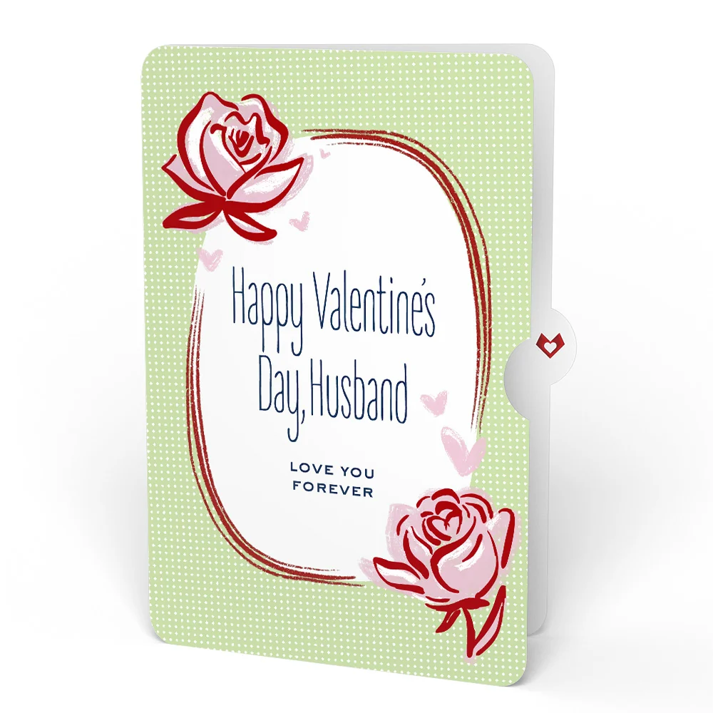 Lovepop Midnight Florals Valentine Bouquet and Sentiment Set for Husband Vase - Image 4