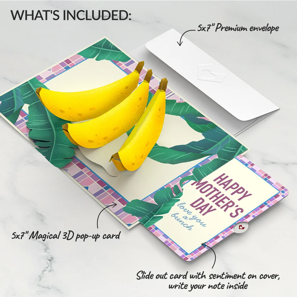 Lovepop Tropical Bananas Mother’s Day Pop-Up Card and Sentiment Set for Mom - Image 2