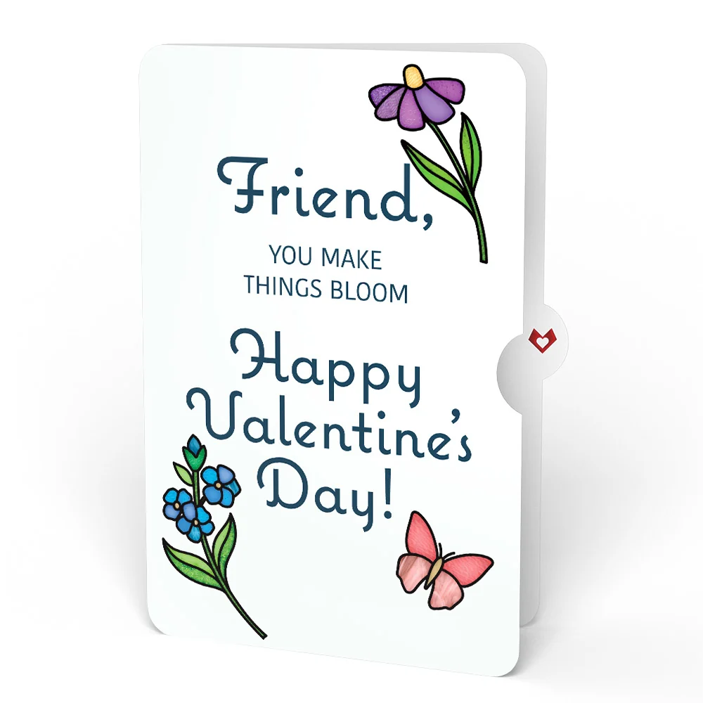 Lovepop Vibrant Tulip Valentine Suncatcher Bouquet and Sentiment Set for Friend Glass - Image 4