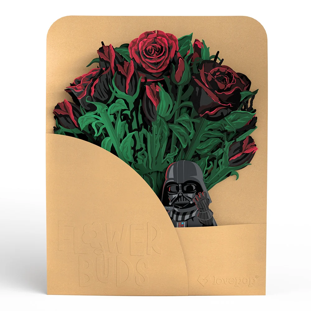 Lovepop Star Wars Darth Vader Take My Breath Away Pop-Up Card & Flower Buds Bouquet Bundle - Image 7