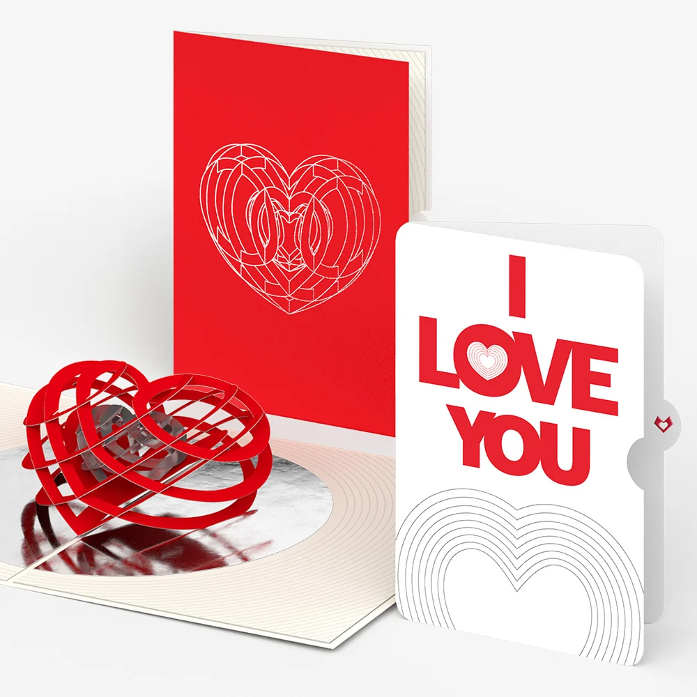 Lovepop OK Go: Love Pop-Up Card and Heart Message Love Sentiment Set