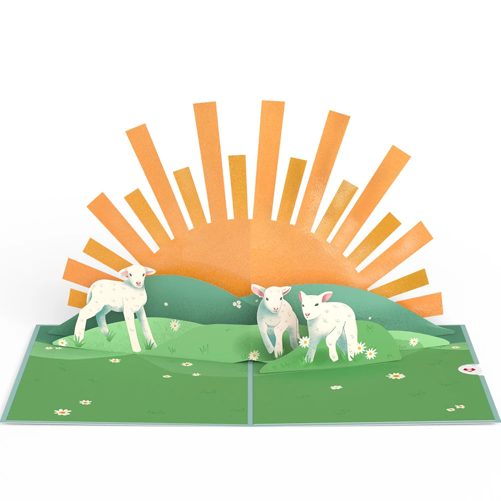 Lovepop Happy Easter Lambs Pop-Up Card - Image 3