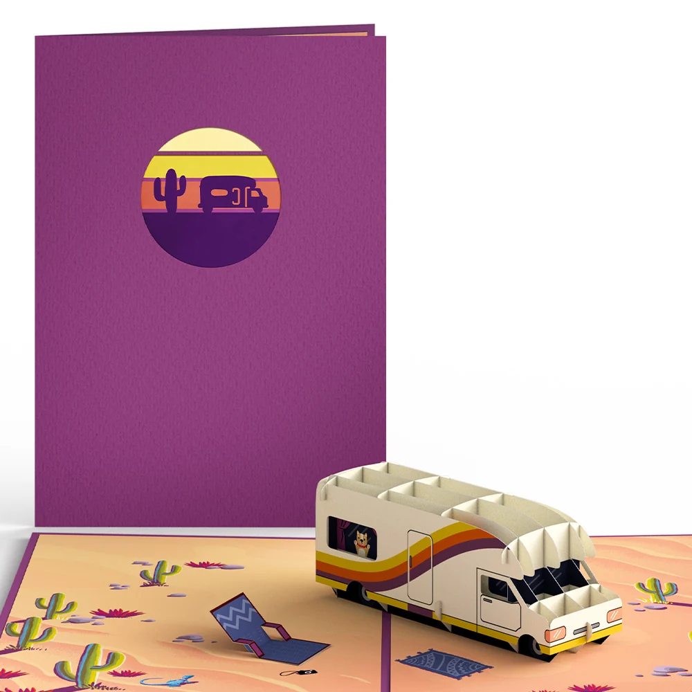 Lovepop Retro Camper Pop-Up Card