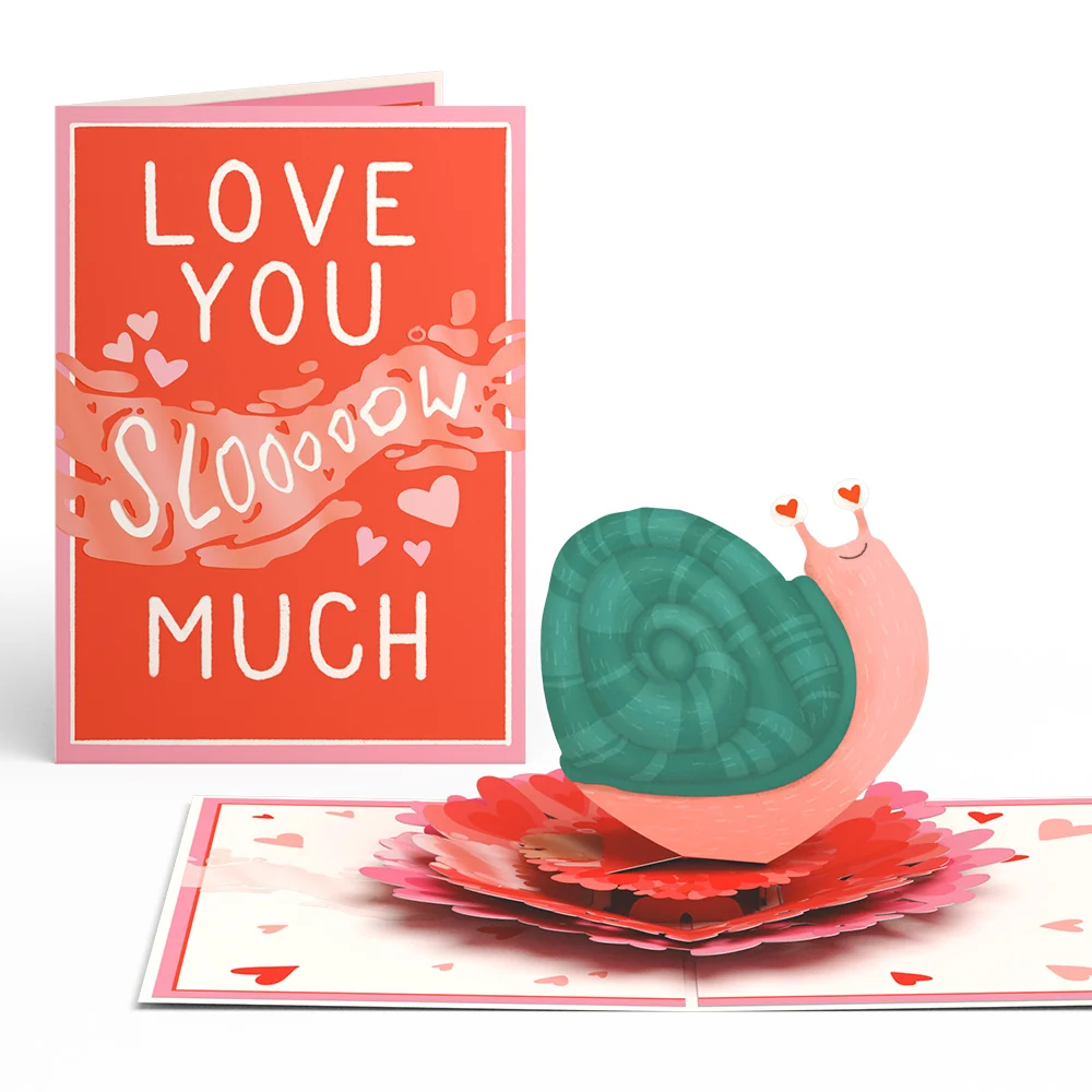 Lovepop Love You Slow Much Snail Pop-Up Card - Image 2