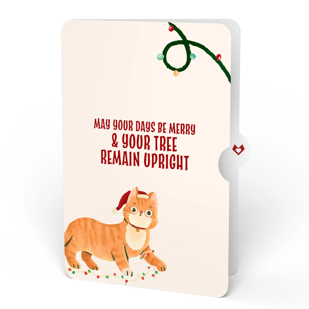 Lovepop Winter Starlight Suncatcher Bouquet and Funny Cat Christmas Sentiment Set Glass - Image 4