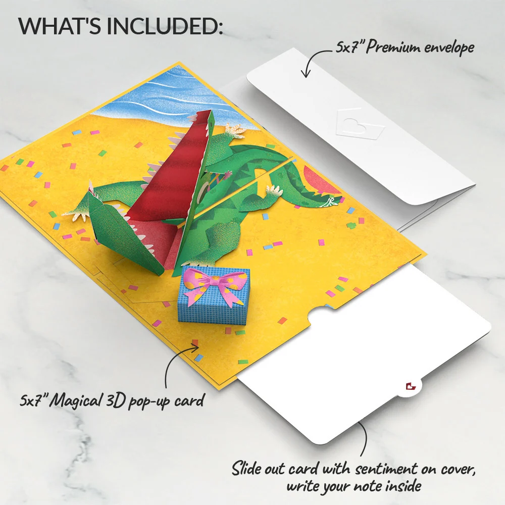 Lovepop Snappy Birthday Alligator Pop-Up Card - Image 6