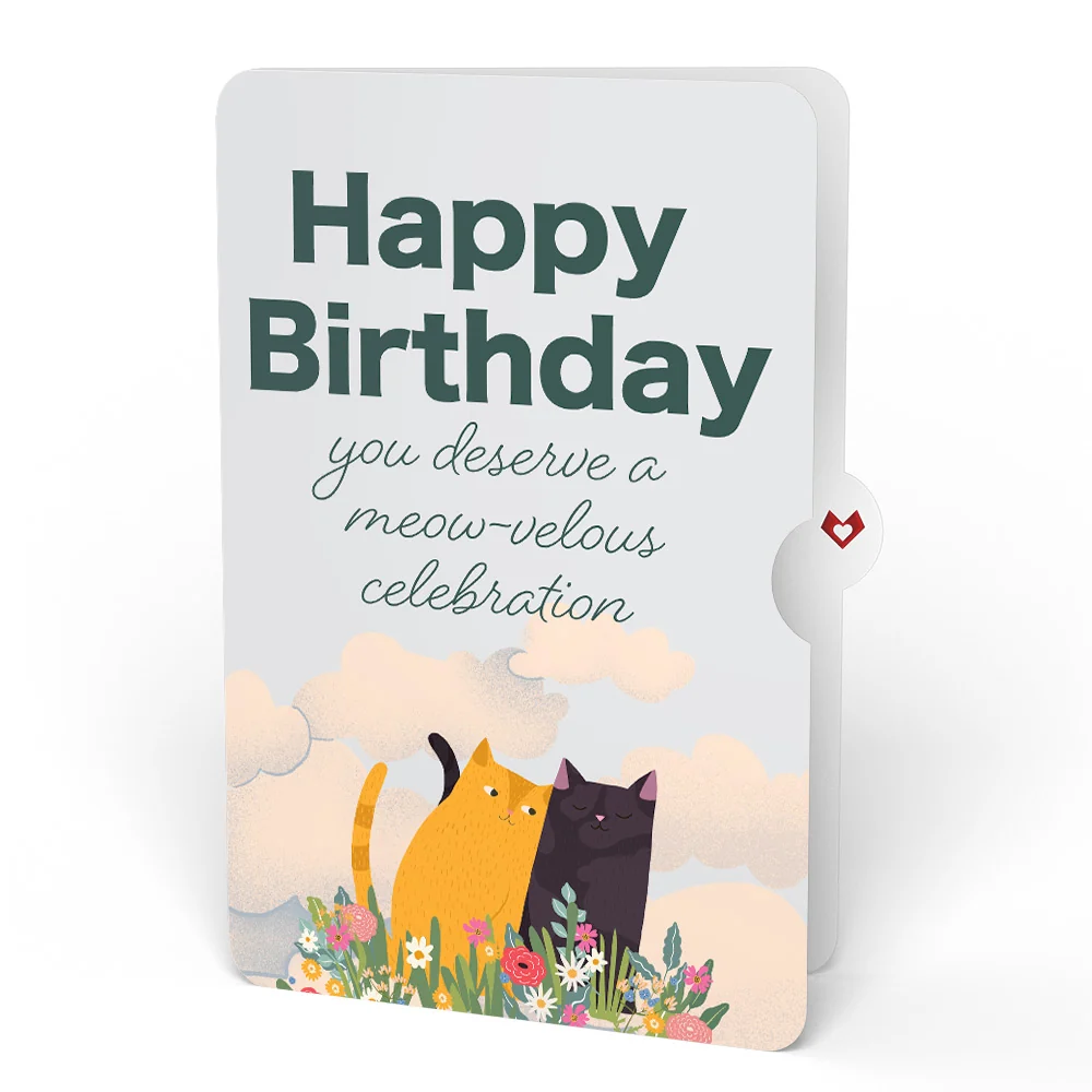 Lovepop Feline Fancy Birthday Glitter Bouquet and Sentiment Set Vase - Image 4