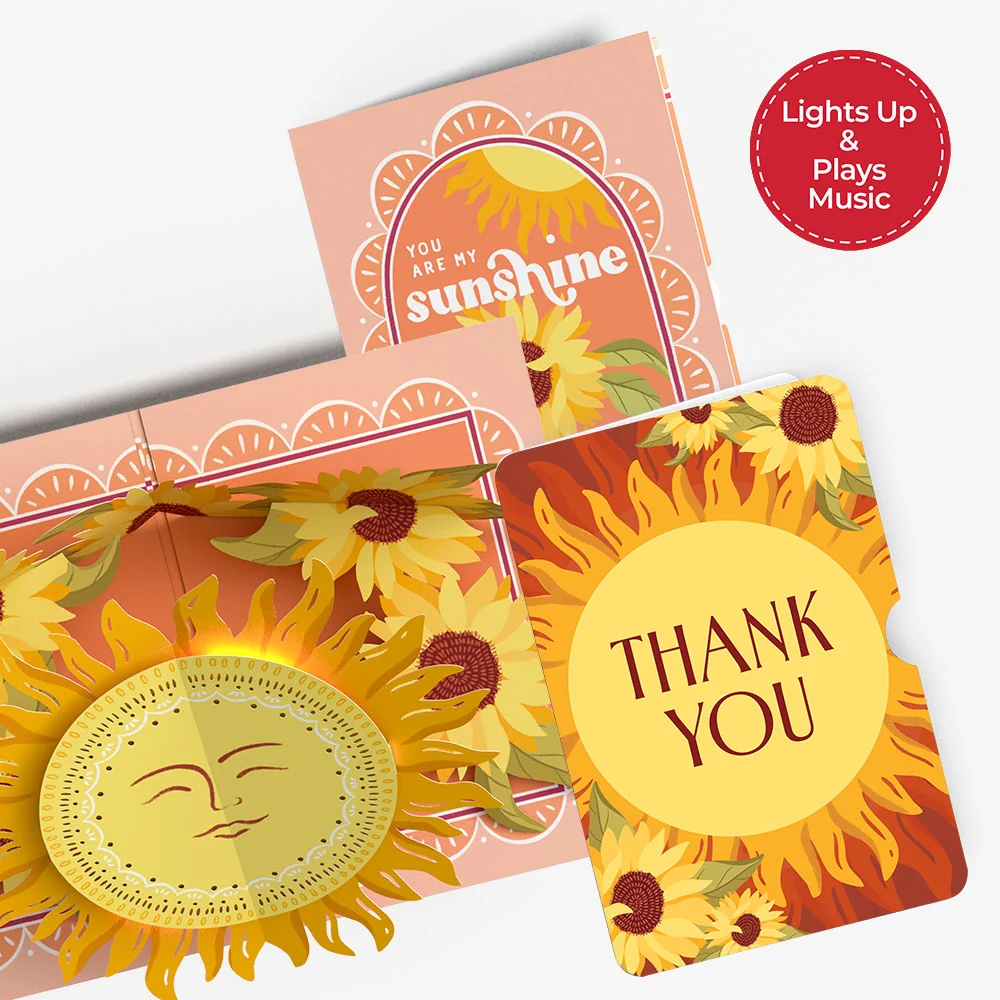 Lovepop You Are My Sunshine Thank You Music and Lights Pop-Up Card and Sentiment Set