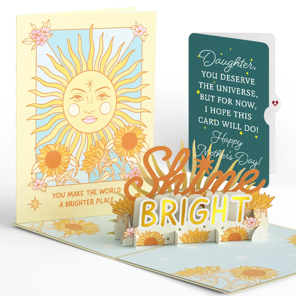 Lovepop Shine Bright Mother's Day Pop-Up Card and Sentiment Set for Daughter