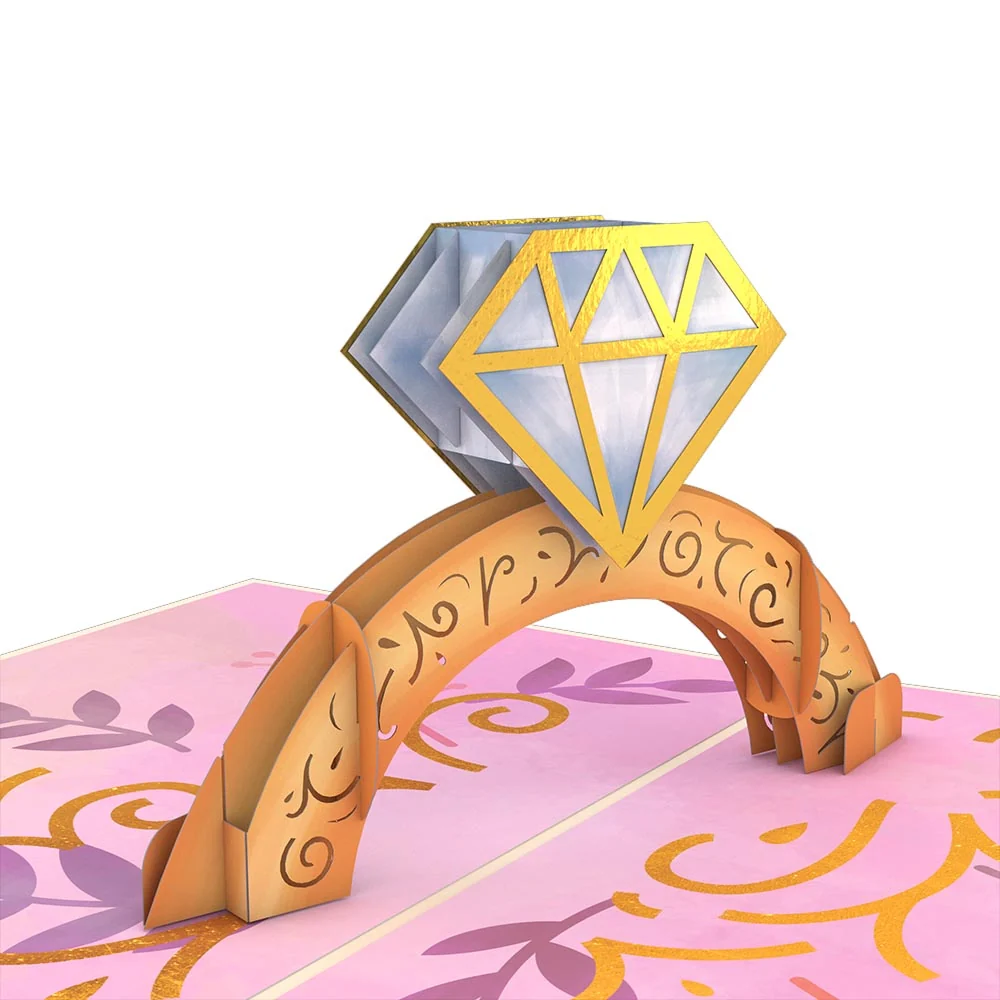 Lovepop Congratulations Engagement Ring Pop-Up Card - Image 2