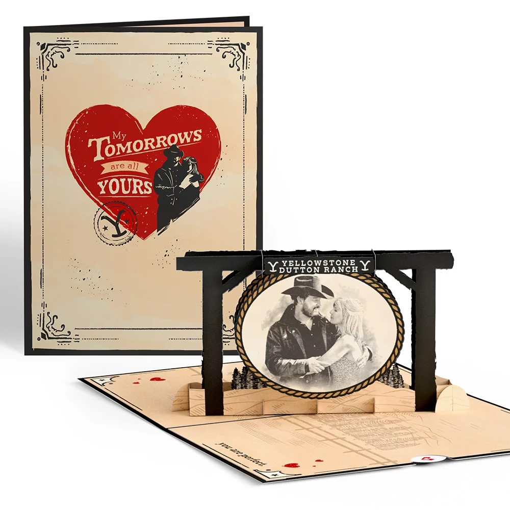 Lovepop Yellowstone My Tomorrows Are All Yours Beth & Rip Pop-Up Card
