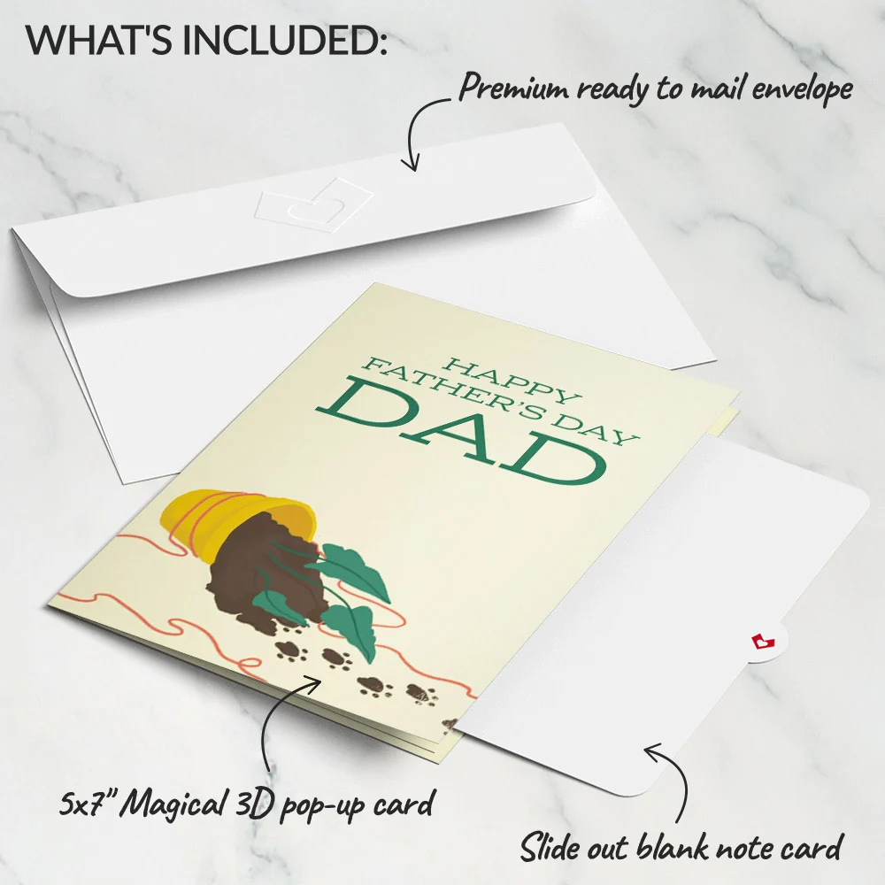 Lovepop Thanks for Putting Up with My Crap Father's Day Pop-Up Card - Image 6