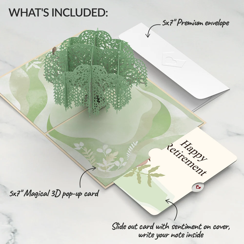 Lovepop Willow Tree Doves Retirement Pop-Up Card and Sentiment Set - Image 2