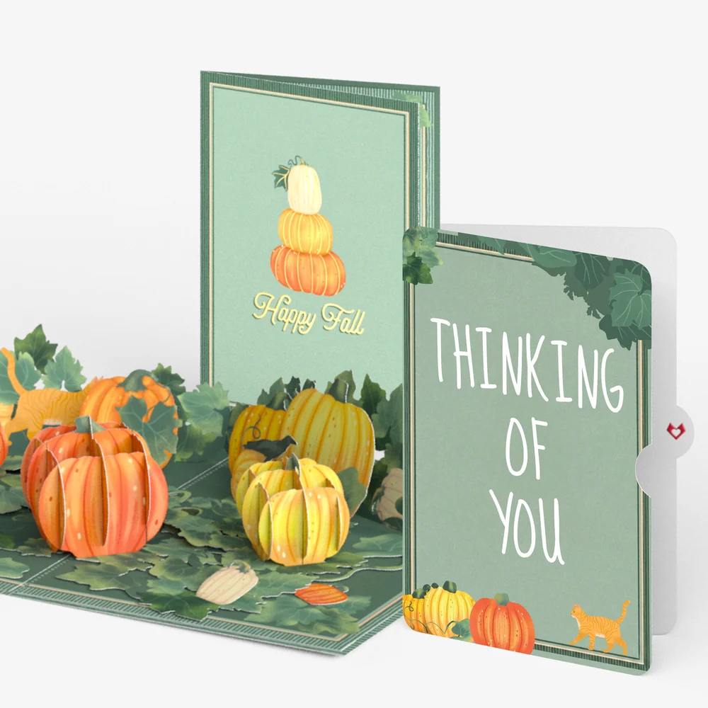 Lovepop Happy Fall Pumpkin Patch Thinking of You Pop-Up Card and Sentiment Set