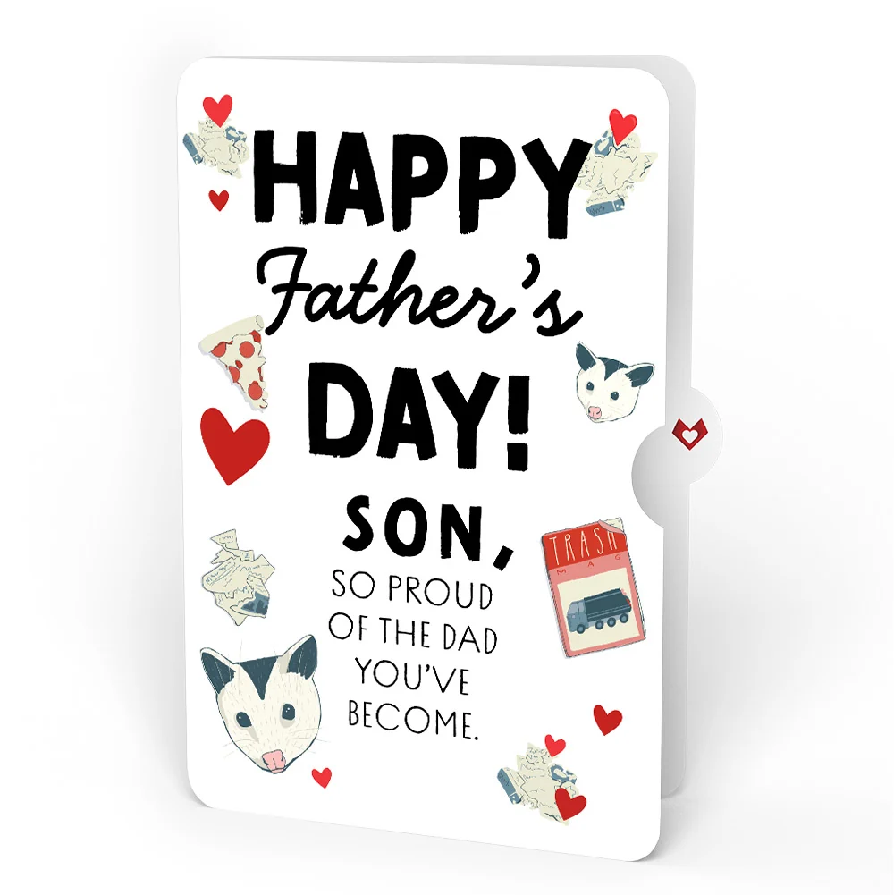 Lovepop Life Without You Is Trash Possums Father's Day Pop-Up Card and Sentiment Set for Son - Image 4