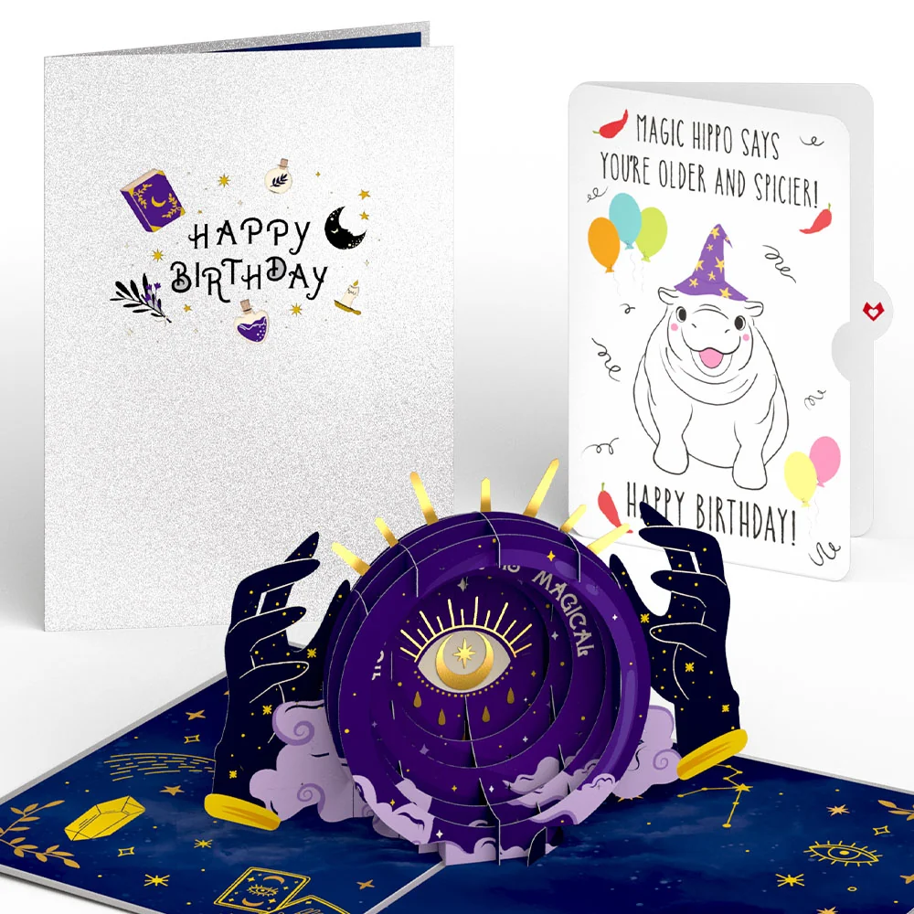 Lovepop Magical Birthday with Magic Hippo Pop-Up Card and Sentiment Set