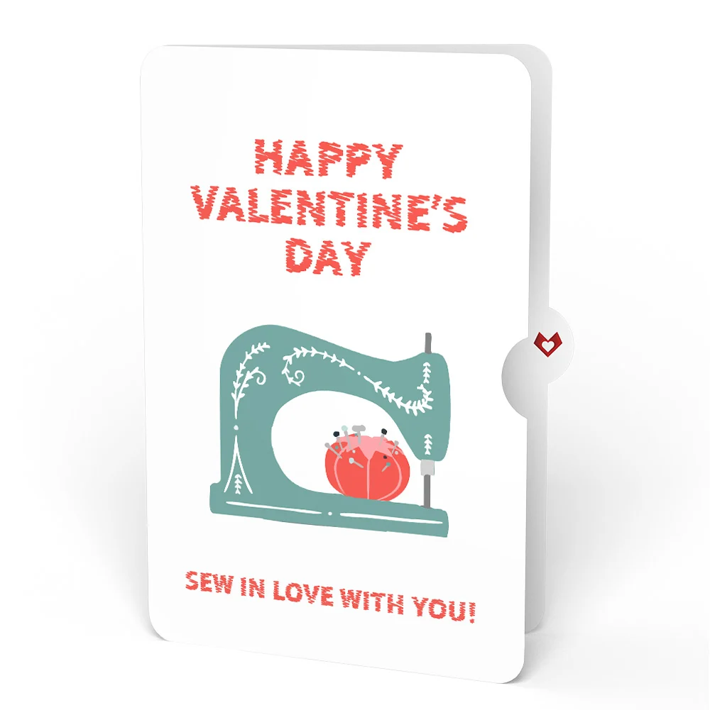 Lovepop Love You Sew Much Valentine Pop-Up Card and Sentiment Set - Image 4