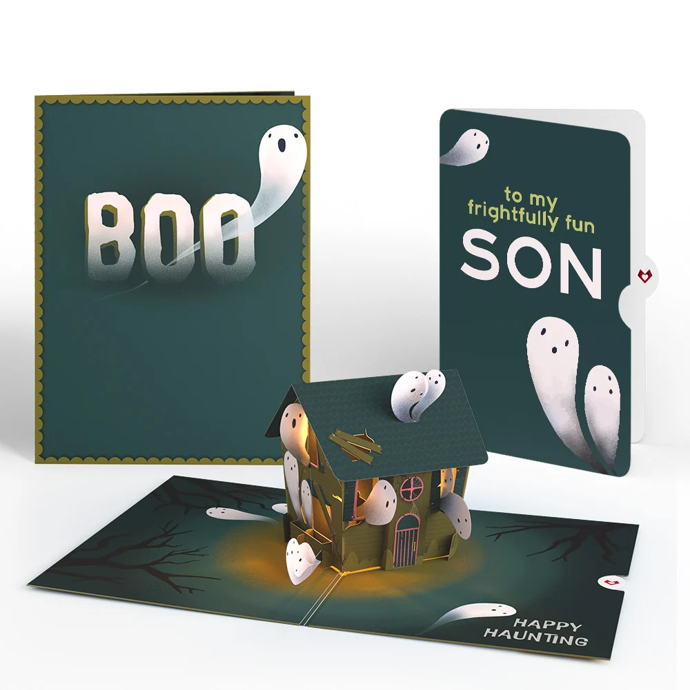 Lovepop Happy Haunting Halloween Music and Lights Pop-Up Card and Sentiment Set for Son