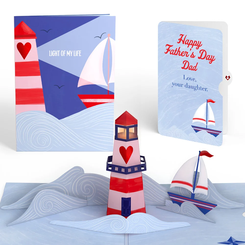 Lovepop Light of My Life Father's Day Light-Up Pop-Up Card and Sentiment Set for Dad