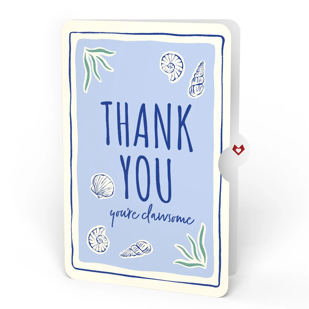 Lovepop Blue Crab Thank You Pop-Up Card and Sentiment Set - Image 4