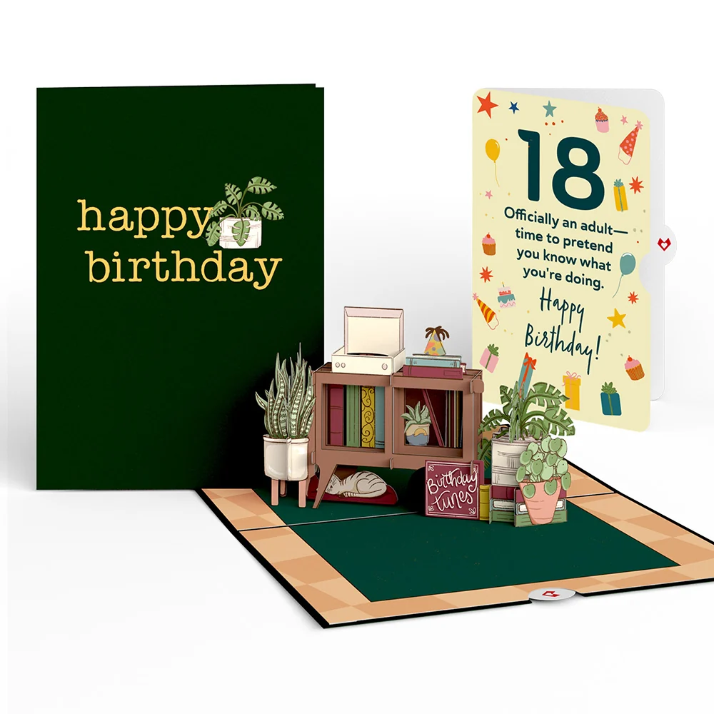 Lovepop 18th Birthday Houseplants Pop-Up Card and Sentiment Set