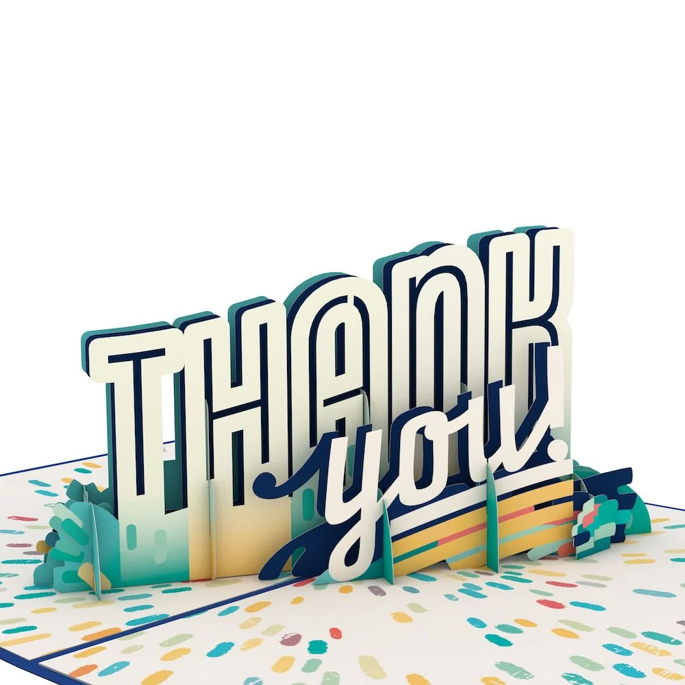 Lovepop Colorful Thank You Pop-Up Card - Image 2