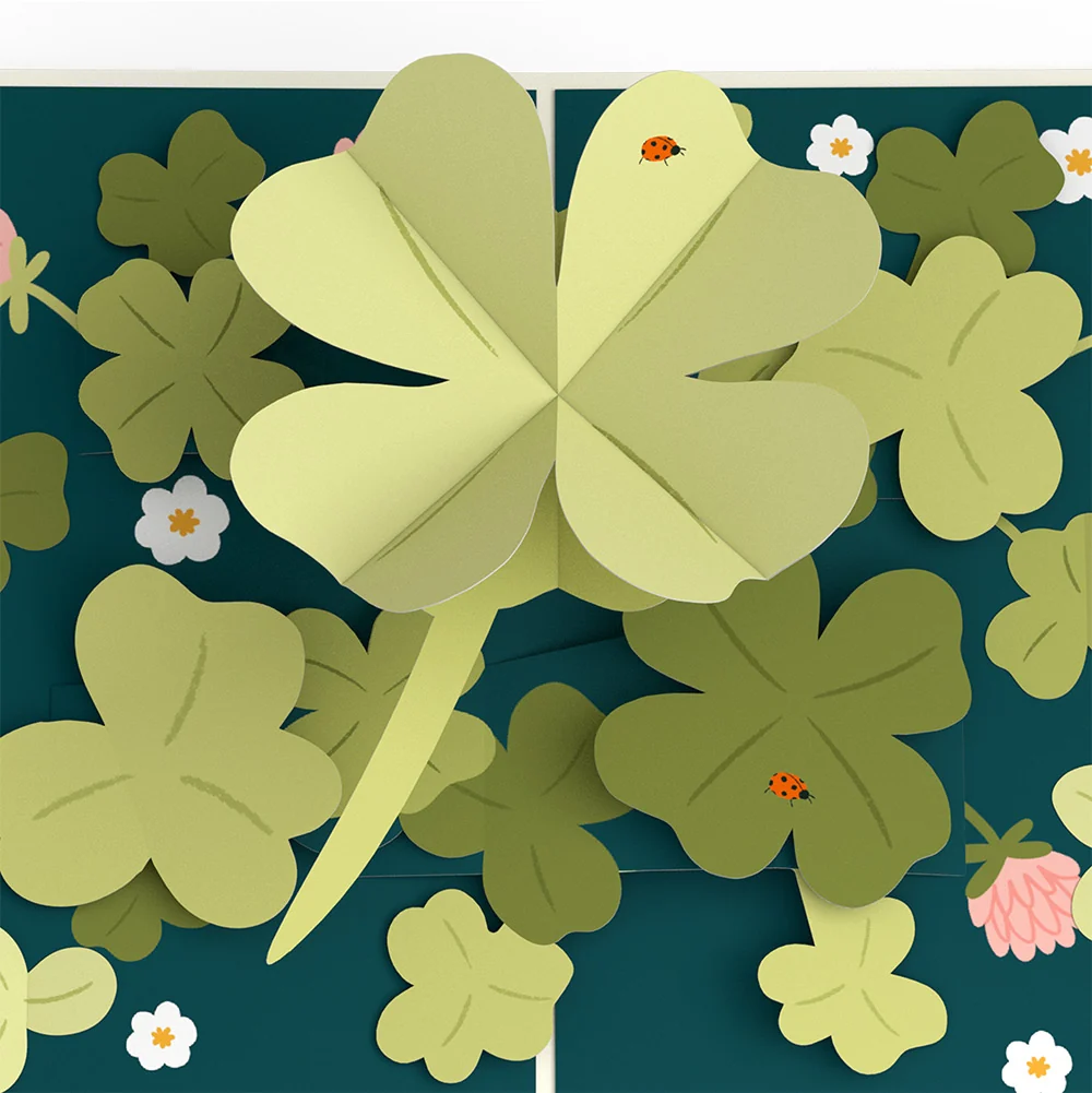 Lovepop Shamrock Fields Graduation Pop-Up Card and Sentiment Set Cream - Image 3