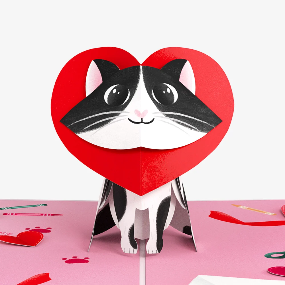Lovepop Crafty Love Cat Birthday Pop-Up Card and Sentiment Set - Image 3