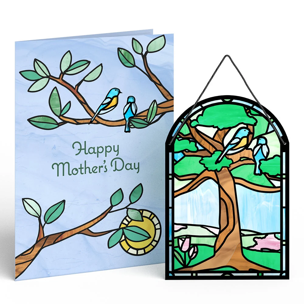 Lovepop Happy Mother's Day Robins Suncatcher Card - Image 2