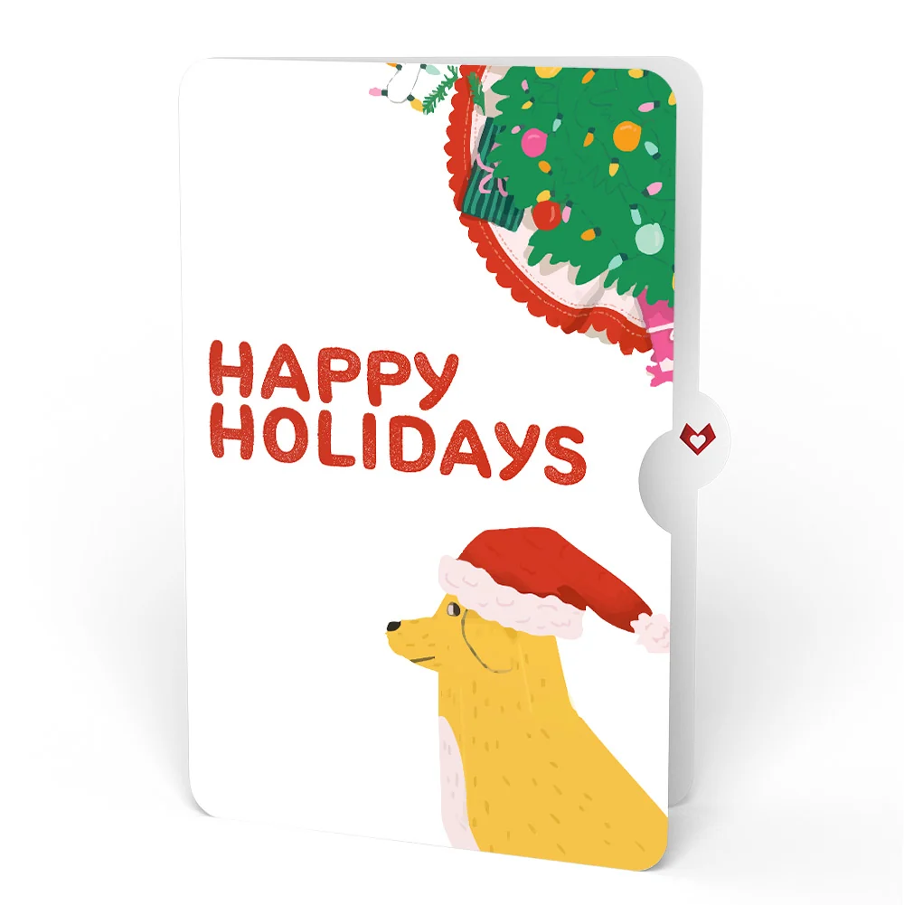 Lovepop Feliz Naughty Dog Happy Holiday Pop-Up Card and Sentiment Set Cream - Image 4