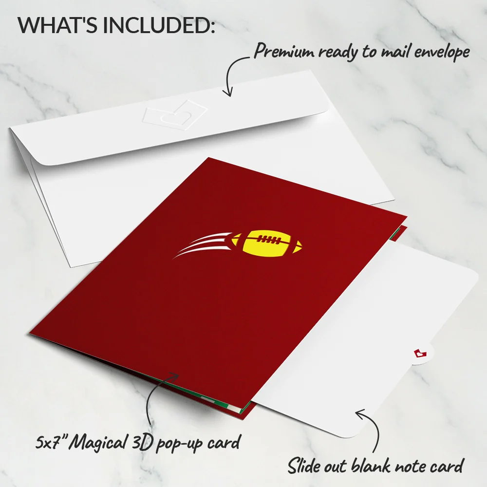Lovepop Football Touchdown Pop-Up Card - Image 5