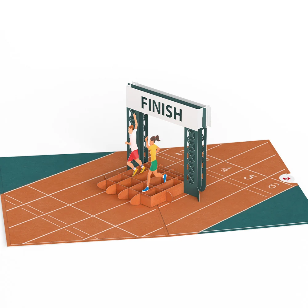 Lovepop Race Day Running Pop-Up Card - Image 3