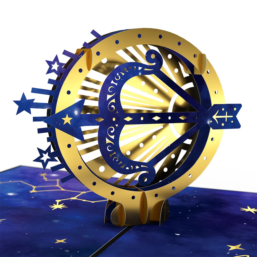 Lovepop Sagittarius Zodiac Birthday Pop-Up Card - Image 2