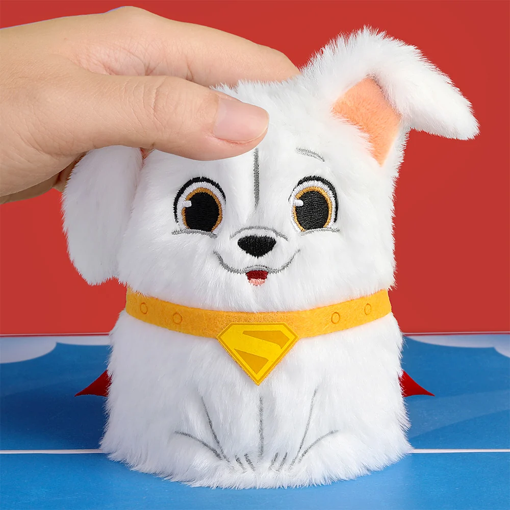 Lovepop Superman Krypto 'Paw-tastic Day' Plushpop Card - Image 2