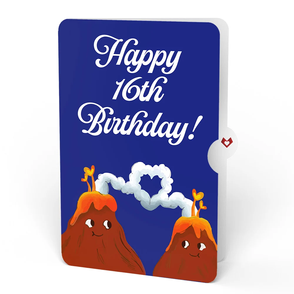 Lovepop I Lava You 16th Birthday Light-Up Pop-Up Card and Sentiment Set - Image 4