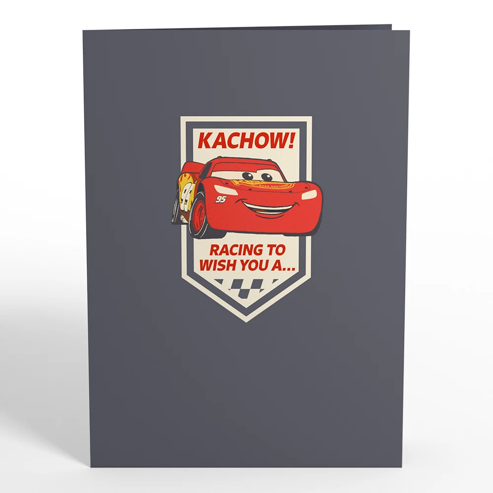 Lovepop Disney and Pixar Cars Lightning McQueen Kachow! Birthday Pop-Up Card - Image 4