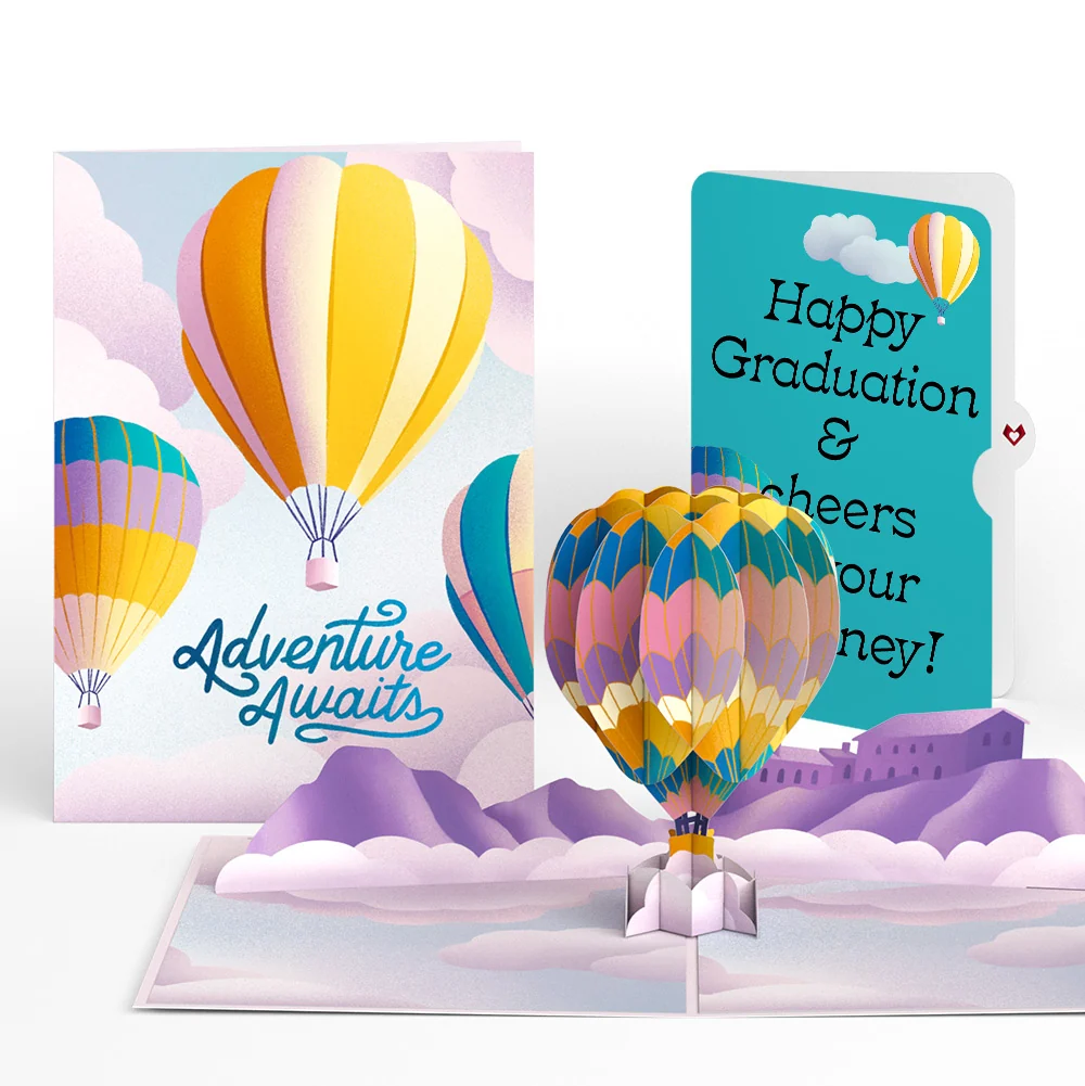 Lovepop Adventure Awaits Hot Air Balloon Graduation Pop-Up Card and Sentiment Set