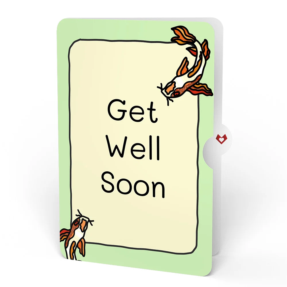 Lovepop Quiet Moment Koi Pond Get Well Suncatcher Card and Sentiment Set Glass - Image 4