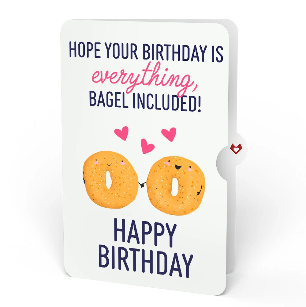 Lovepop You Are My Everything Bagel Birthday Pop-Up Card and Sentiment Set Plate - Image 4