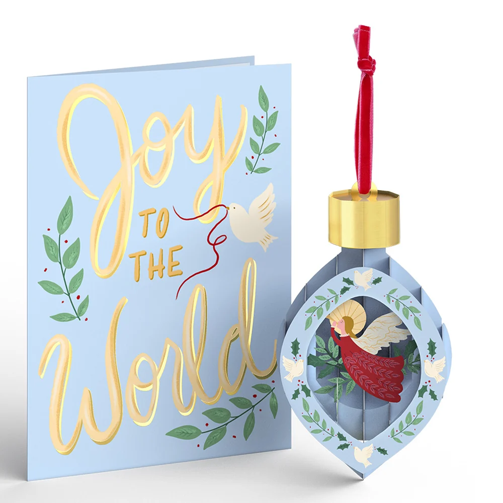 Lovepop Timeless Christmas Classic Ornament Card 3-Pack - Image 4
