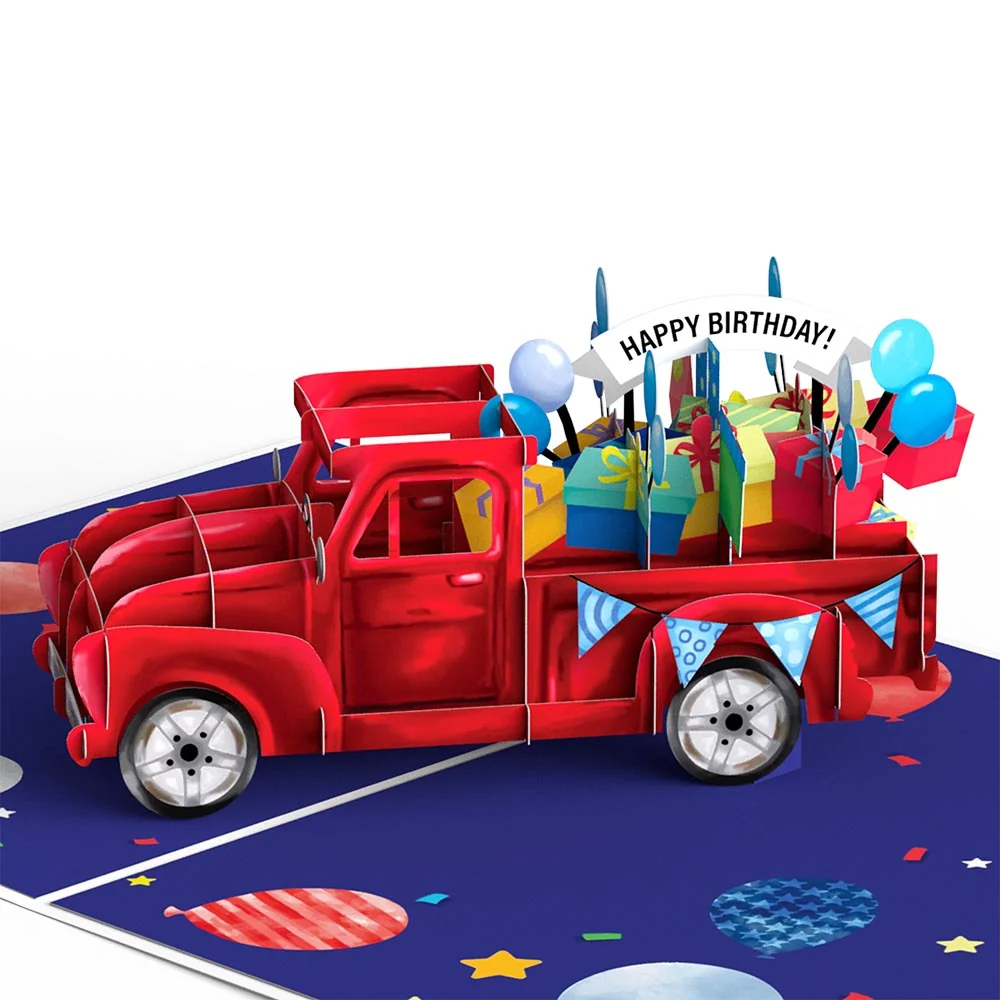 Lovepop Truckloads of Birthday Wishes Pop-Up Card Toy - Image 2