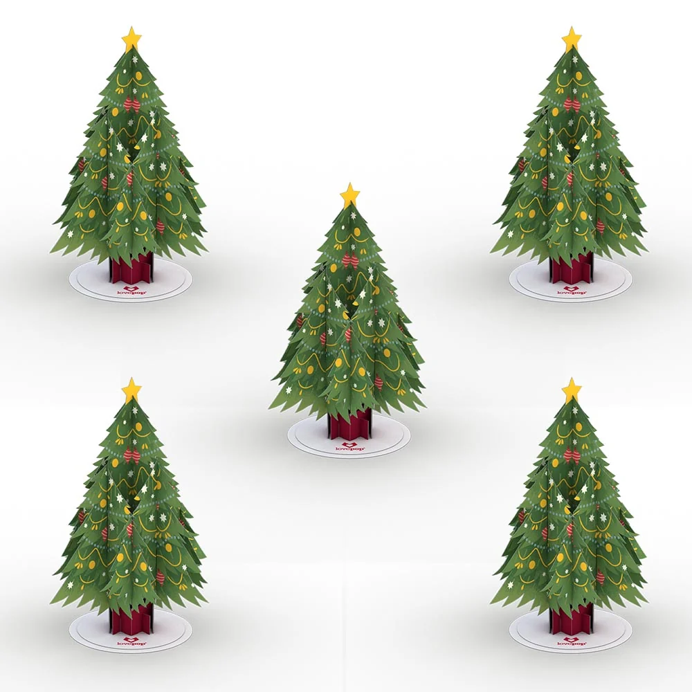 Lovepop Stickerpop: Festive Christmas Tree (5-Pack)