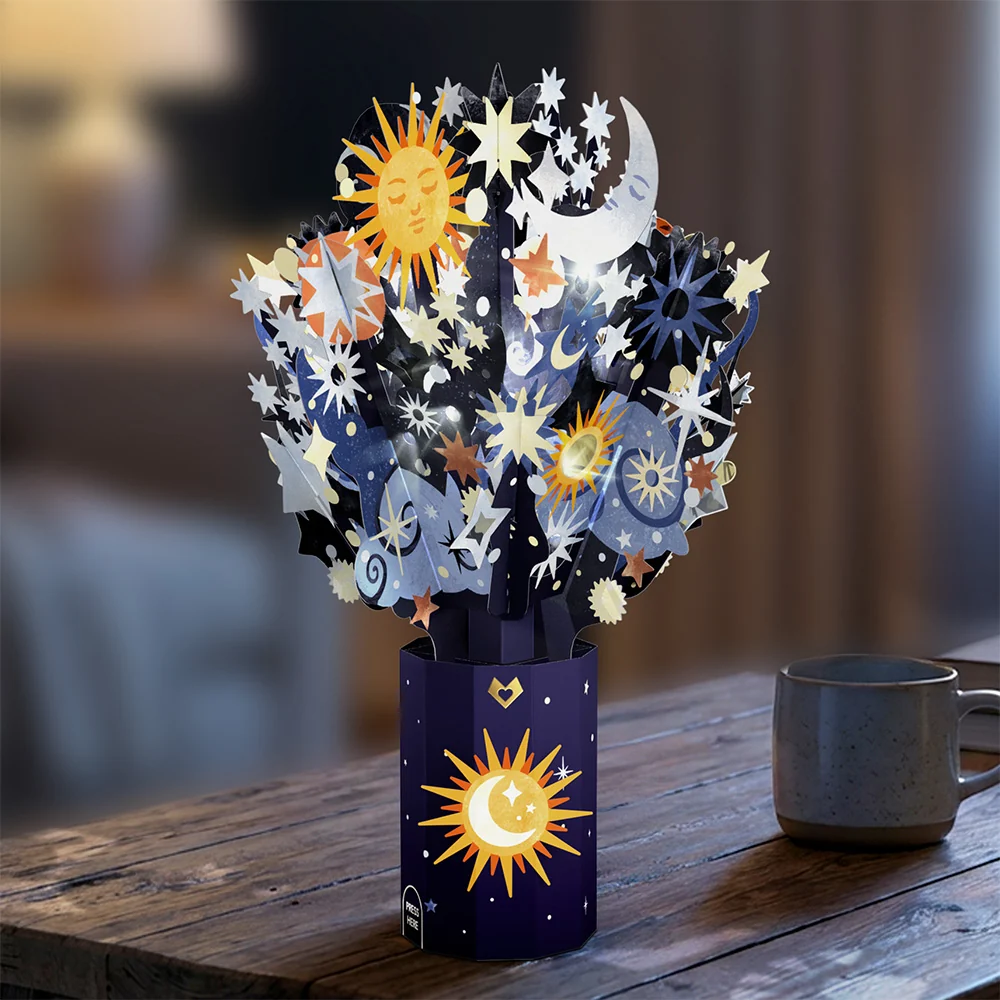 Lovepop Celestial Sky Light-Up Bouquet Vase